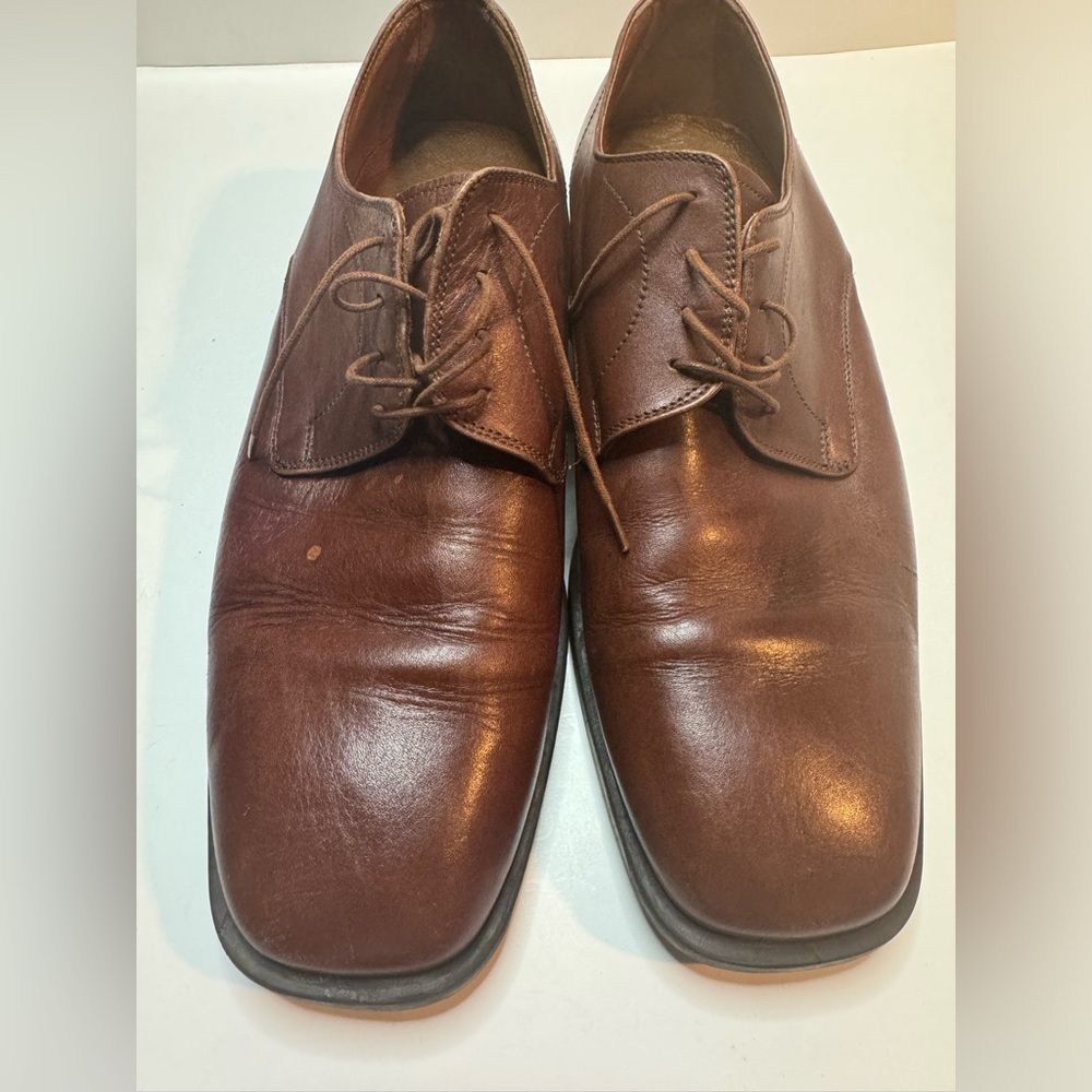 Mens Brown Bill Blass Dress Shoes Size 8.5-9